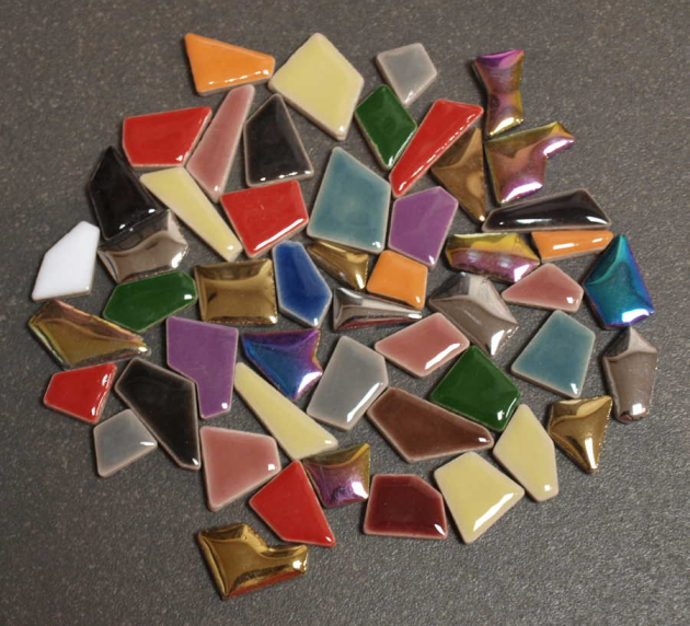 Céramique Colorée Mix Formes, par 100g