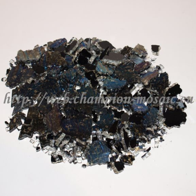 Crackle Noir Brillant  - 15 x 20 cm