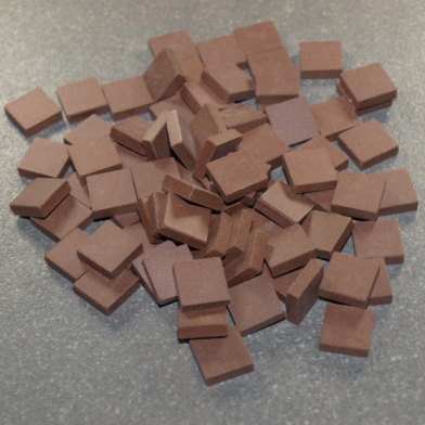 Grès Cérame Chocolat, 1.2 x 1.2 cm