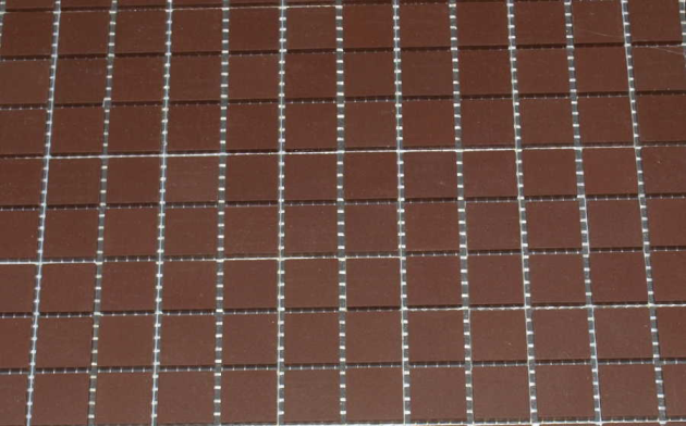 Gres Crame 2 x 2 cm  Chocolat Brun en plaque