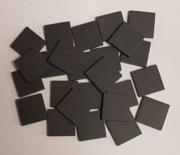 Grès Cérame 2 x 2 cm - Noir, par 100 gr