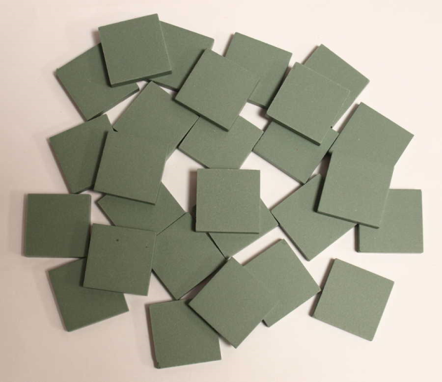 Grès Cérame 2 x 2 cm - Vert, par 100g
