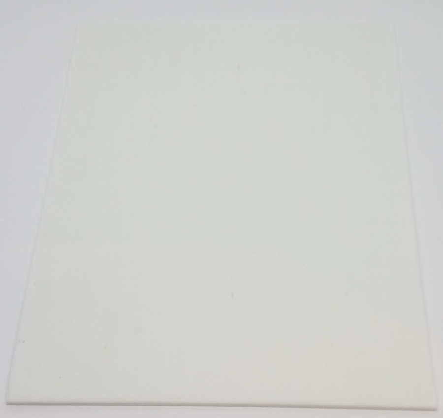 Plaque de Verre 15 x 20 cm, Blanc Opaque