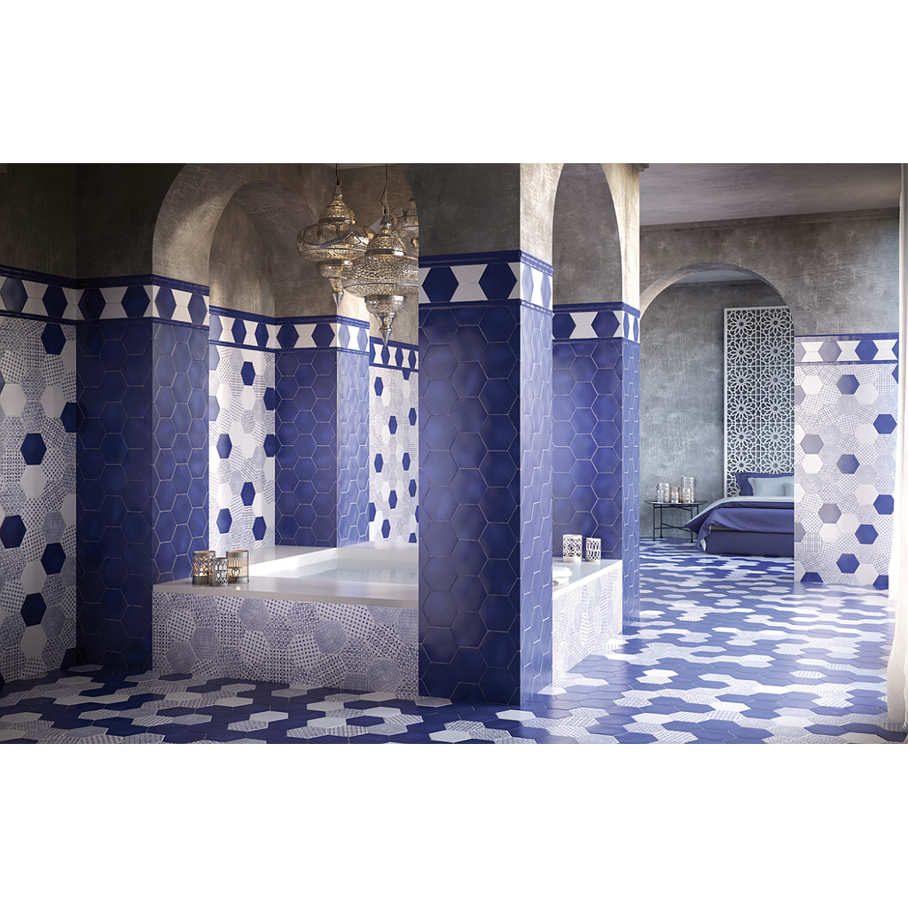 Grès Cérame Marrakech Hexagone, 15 x 15 cm, Vendu au m², 1 Bte = 0.85 m²