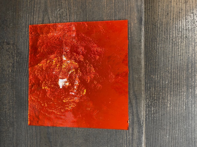 Miroir Coloré - Orange - 10 x 10 cm