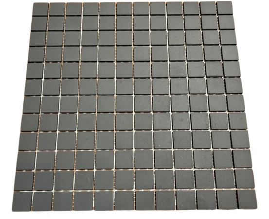 Grès Cérame 2,5 x 2,5 cm - 0140 Noir ( Preto ), à la plaque 