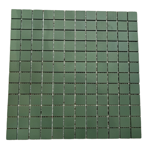 Grès Cérame 2,5 x 2,5 cm - 0350 Vert Gazon, à la plaque 