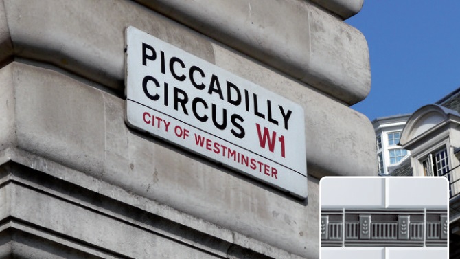 Carreaux Métro Piccadilly Circus , 13 x 13 cm, Vendu à la pièce